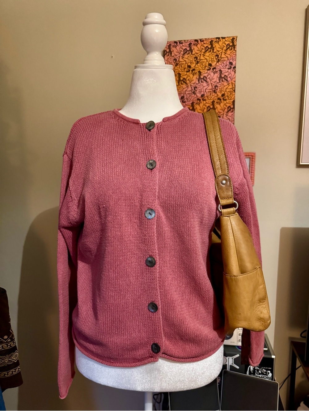 L.L. Bean Women's Rose Button-Front Cardigan